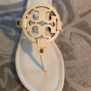 NWT Tory Burch Miller Sandals Bleach